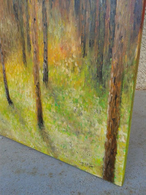 Homage to Klimt - Pine forest 2