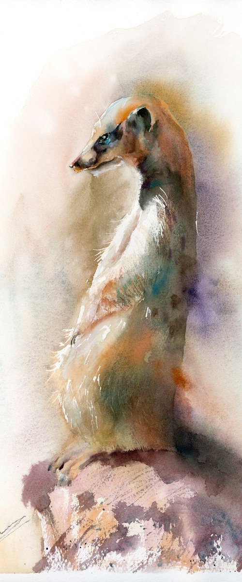 SURICATE painting by Olga Tchefranov (Shefranov)