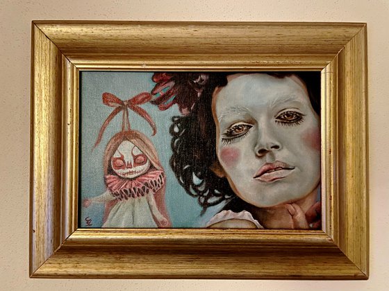 portrait of woman "The mask"