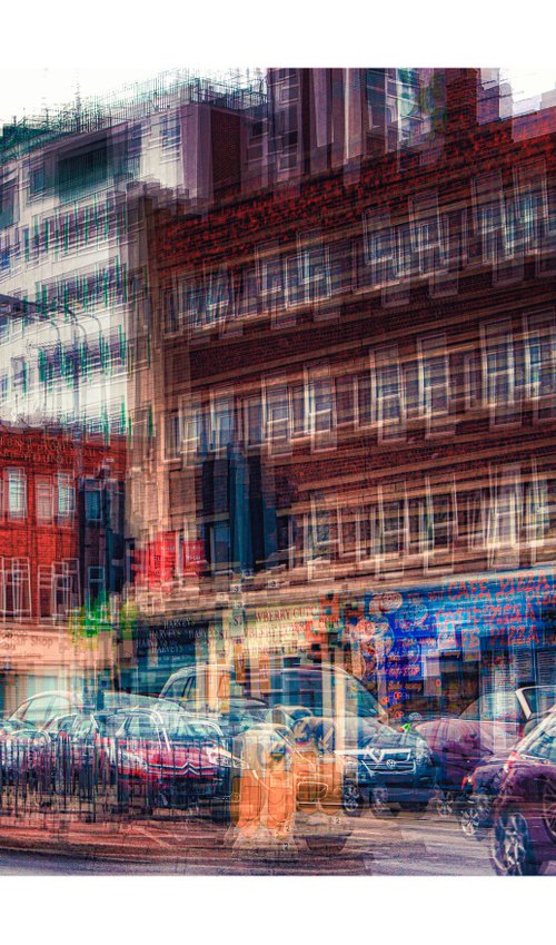 Inner City Streets 6. Abstract street scene. Limited Edition Photography Print #1/15 by Graham Briggs