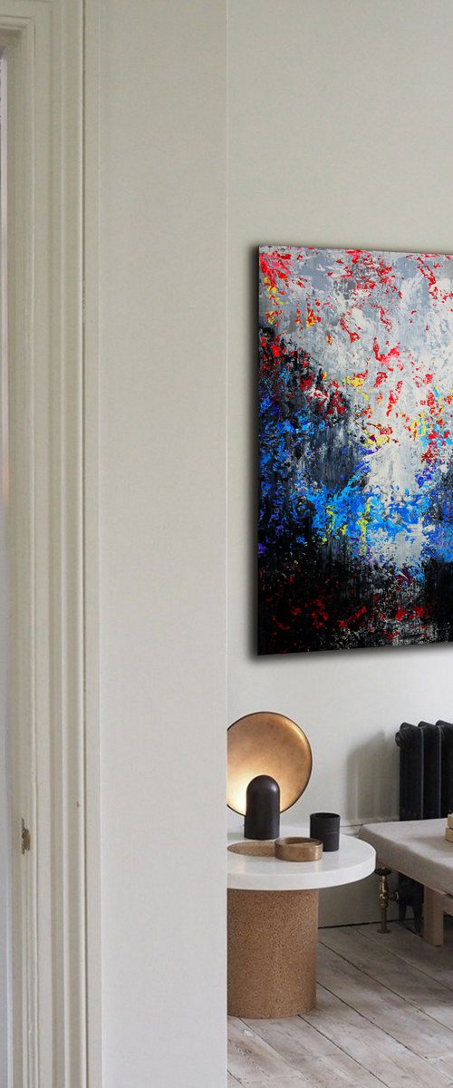 150x100cm. / abstract painting / Abstract 1143 by Alex Senchenko