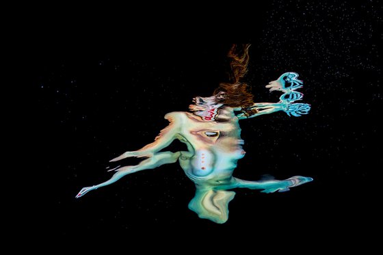 Hot Lure - underwater photograph - from series REFLECTIONS - print on paper