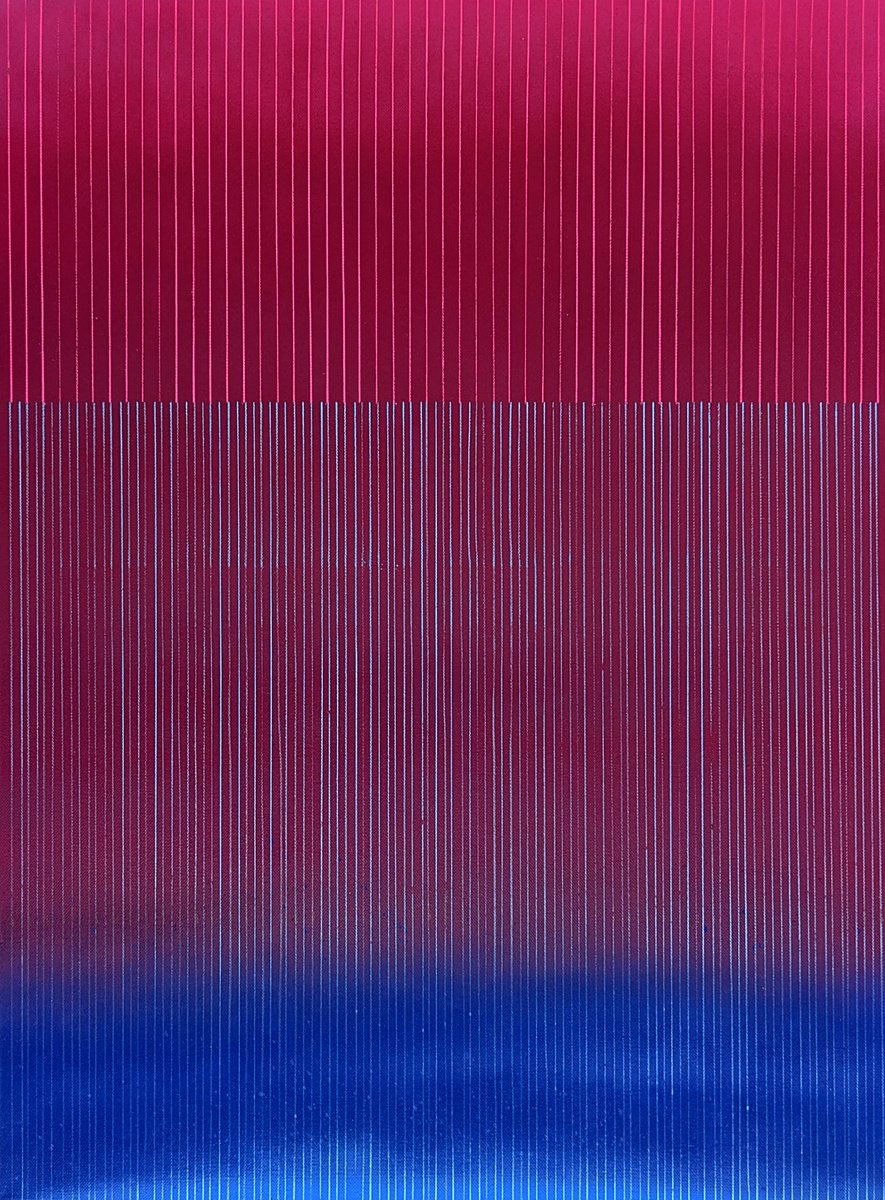 Abstract Acrylic Painting By Tehos, 21 X 29", Tehos - Abstraction Lx 01, Original Artwork