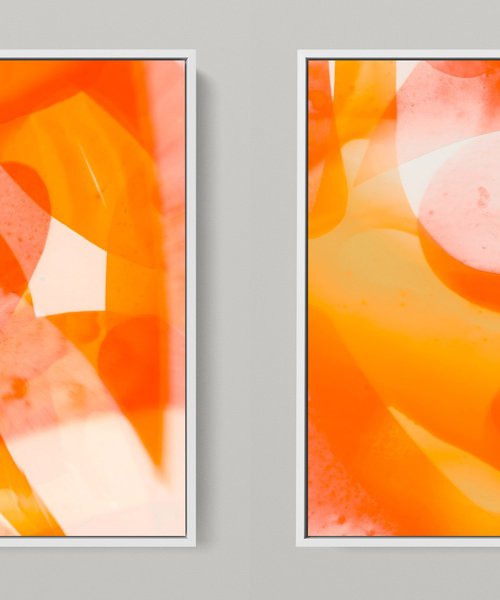 META COLOR V - PHOTO ART 150 X 75 CM FRAMED DIPTYCH by Sven Pfrommer