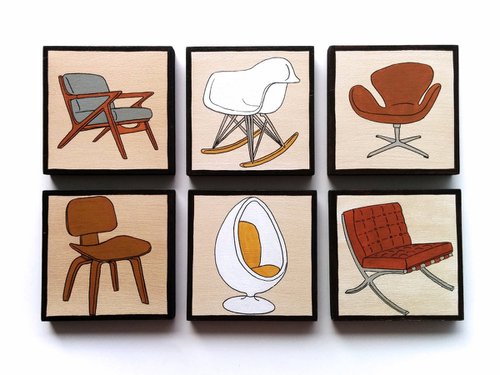 Mid Century Design Chairs by Lunartics