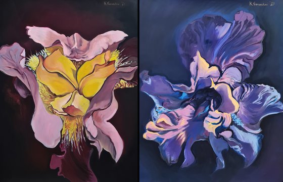 Sisters Part I and II Diptych