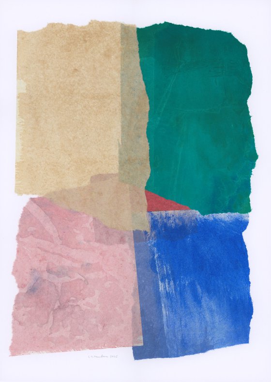 Set of 3 abstract collages