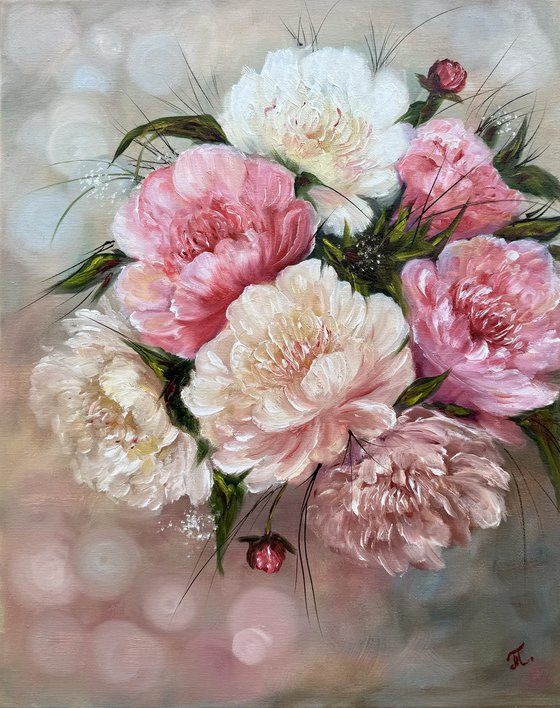 Blooms of Elegance- Peony Bouquet