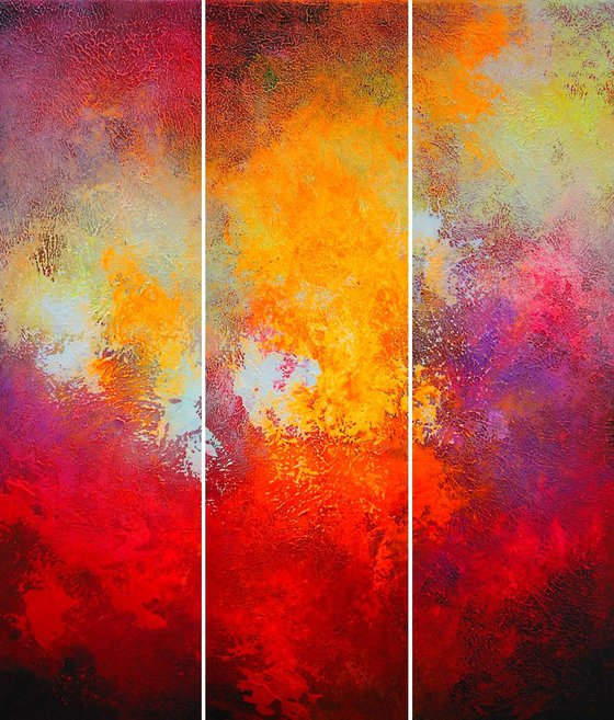 Abstract Triptych / Alex Senchenko © 2019 / Orange Connection