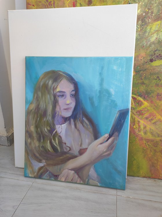 Girl with a phone