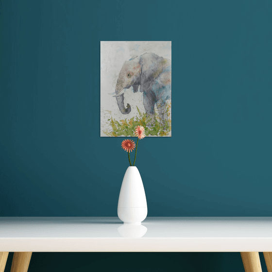 Elephant II /  ORIGINAL PAINTING