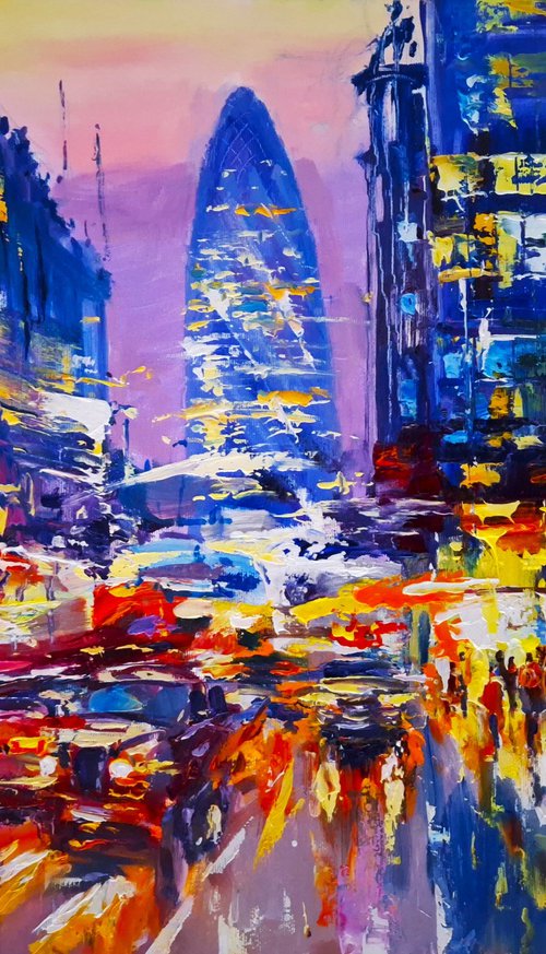 Abstract cityscape (London) by Andrej  Ostapchuk