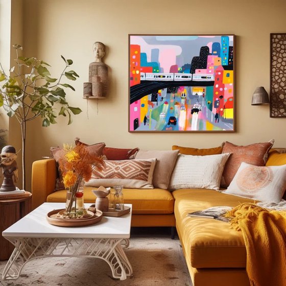 Moonlit Moscow Street