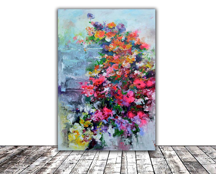 I Ve Dreamed Large Abstract Floral Painting S Artfinder