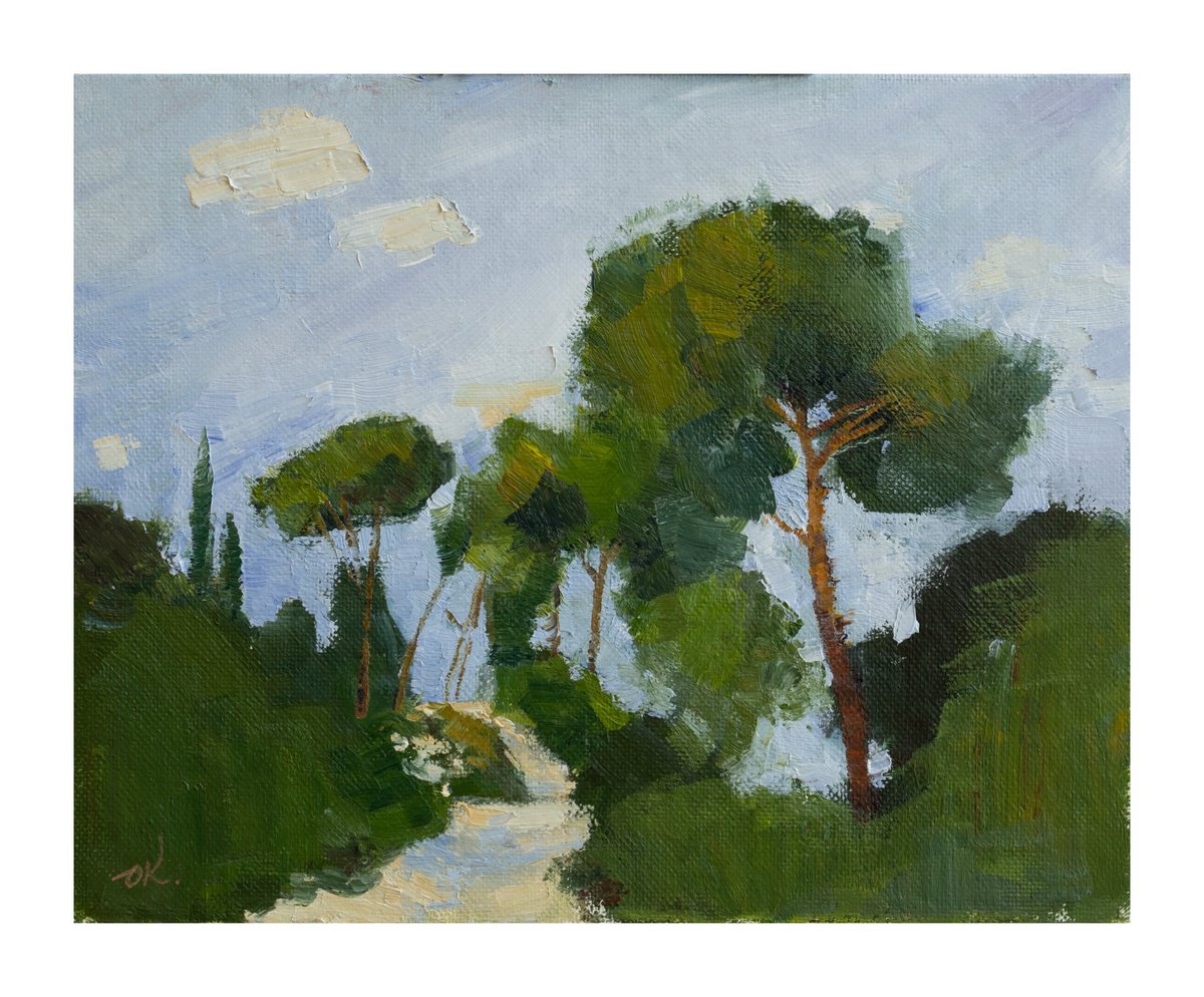 Mediterranean Pines By Oleg Kamaev, 10 X 8, Artwork For Sale On Artfinder