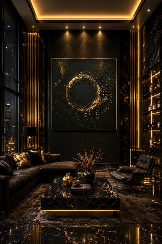 BDSM Abstract in Gold
