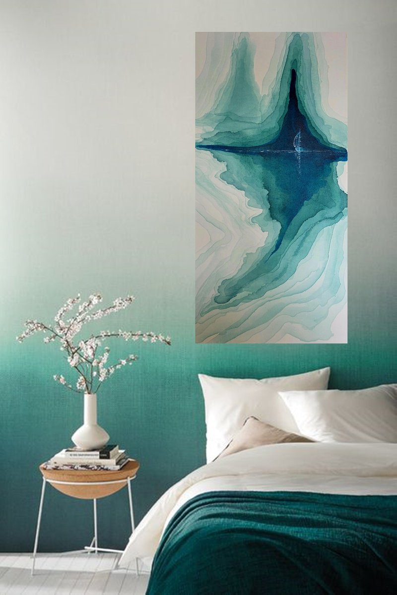 Tranquility Of Distance Xii By Danijela Dan, 20 X 39, Artwork For Sale On Artfinder
