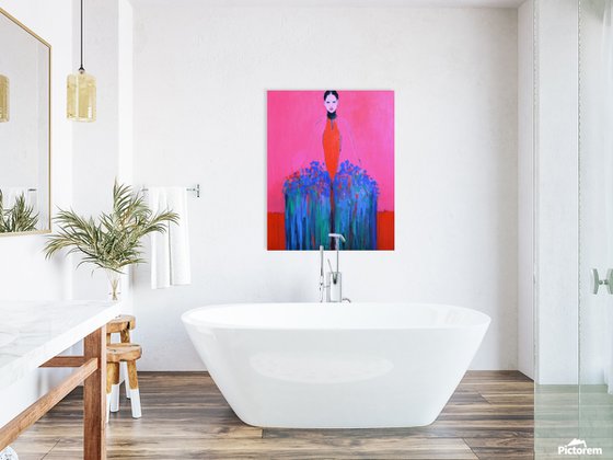 Girl With Flowers — II