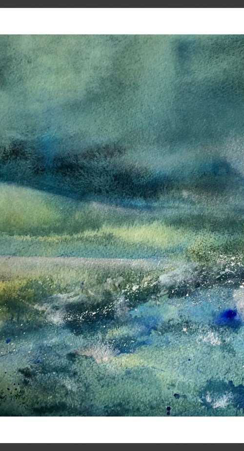 Silvery Waters - Landscape I Seascape by Gesa Reuter