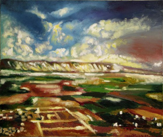 PLAIN VIEW - Corner from my country- Oil painting (60x50cm )