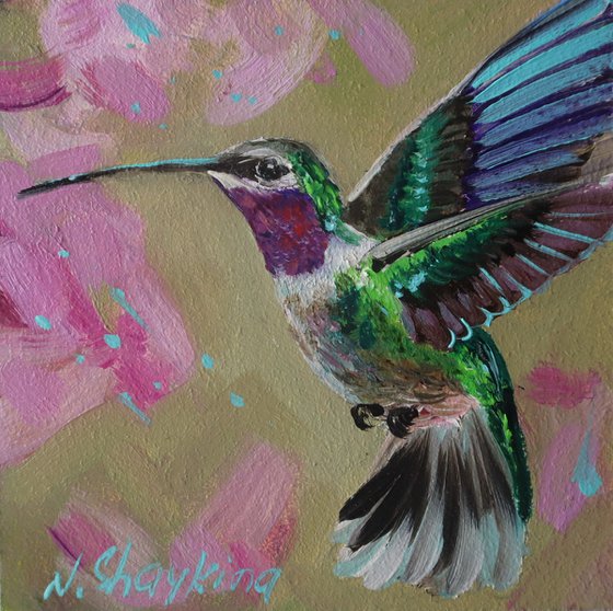 Hummingbird Miniature Framed