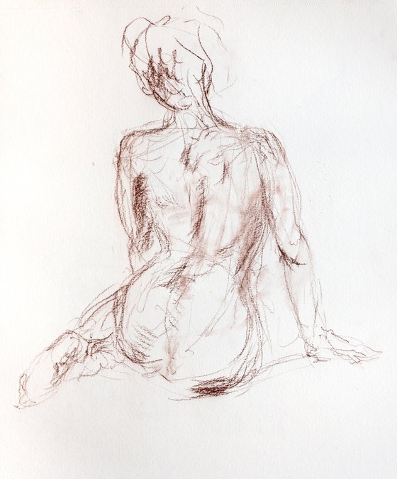 Study of Human Form Back View