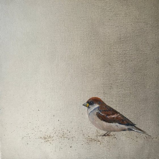 Little Sparrow ~ on silver