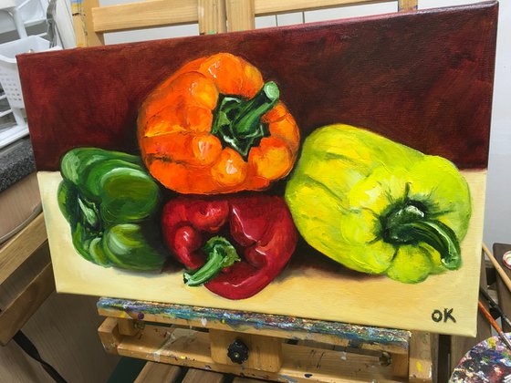 Peppers.Still life.