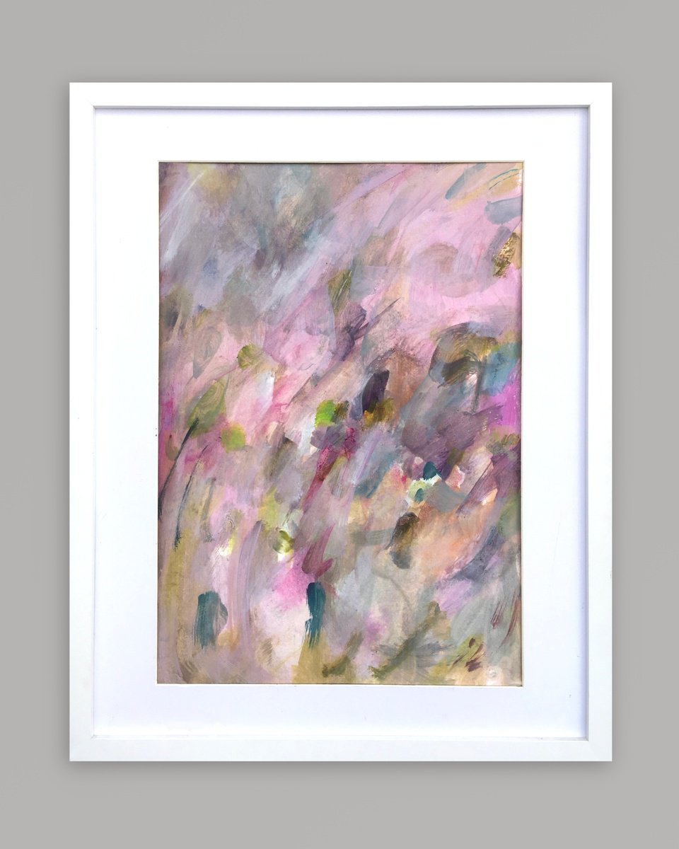 Expressive Abstract Oil Painting By Guy Pickford, 17 X 21, Things Below The Surface, Original Artwork