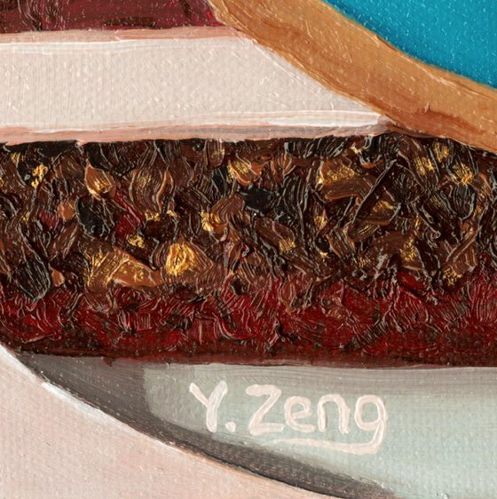 Geology cake piece of ocean