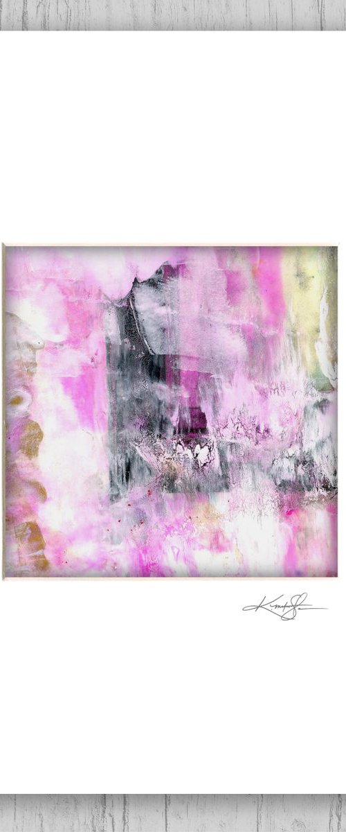 Abstract Dreams 47 - Mixed Media Abstract Painting in mat by Kathy Morton Stanion by Kathy Morton Stanion