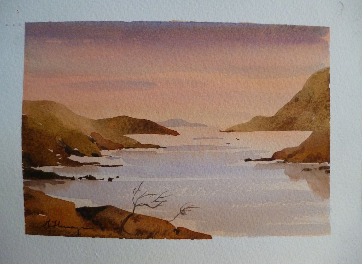 Evening ay Killary Harbour by Maire Flanagan