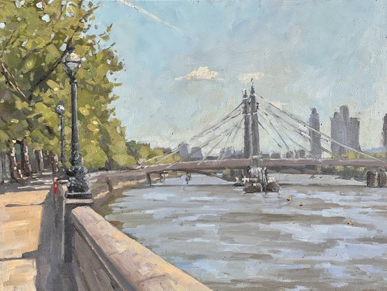 Albert Bridge, early summer