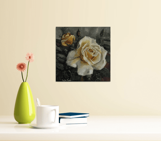 Yellow roses still life