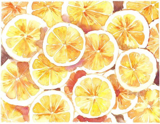 Oranges watercolor