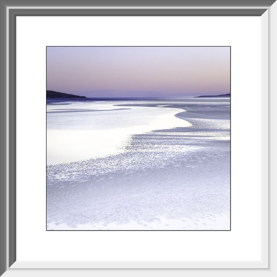 Silence in Silver, Isle of Harris - Extra large beach abstract in Pink and Grey