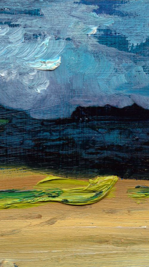 The Cuillin - Abstract Impressionist Scottish Highland Landscape by Eleanore Ditchburn