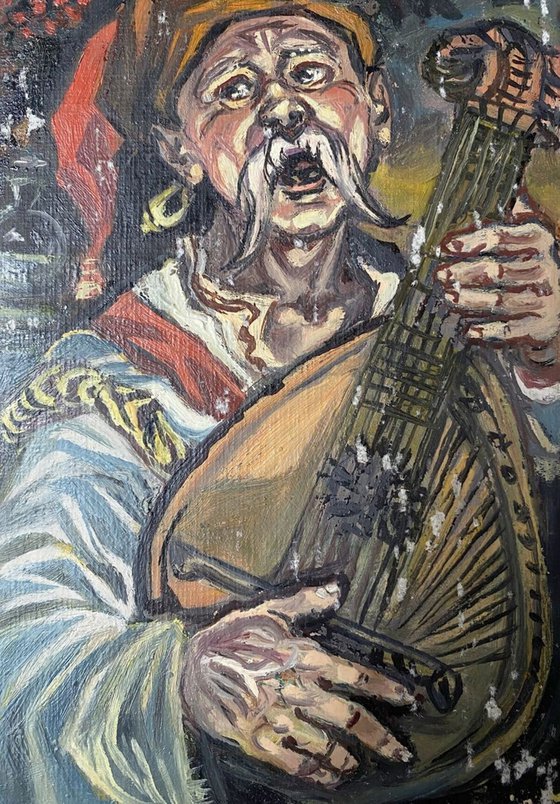 Cossack with a bandura