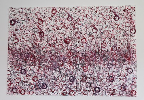 levity, red circles by Filip Pavlík