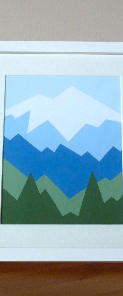 Crown Mountain Range by Zoe  Hattersley