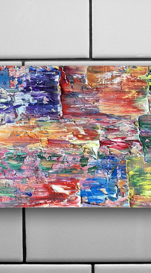 "Damaged Goods" -  Original PMS Oil Painting On Reclaimed Wood - 23.5 x 11.5 inches by Preston M. Smith (PMS)