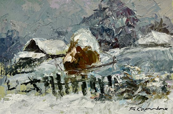 Winter Haystacks