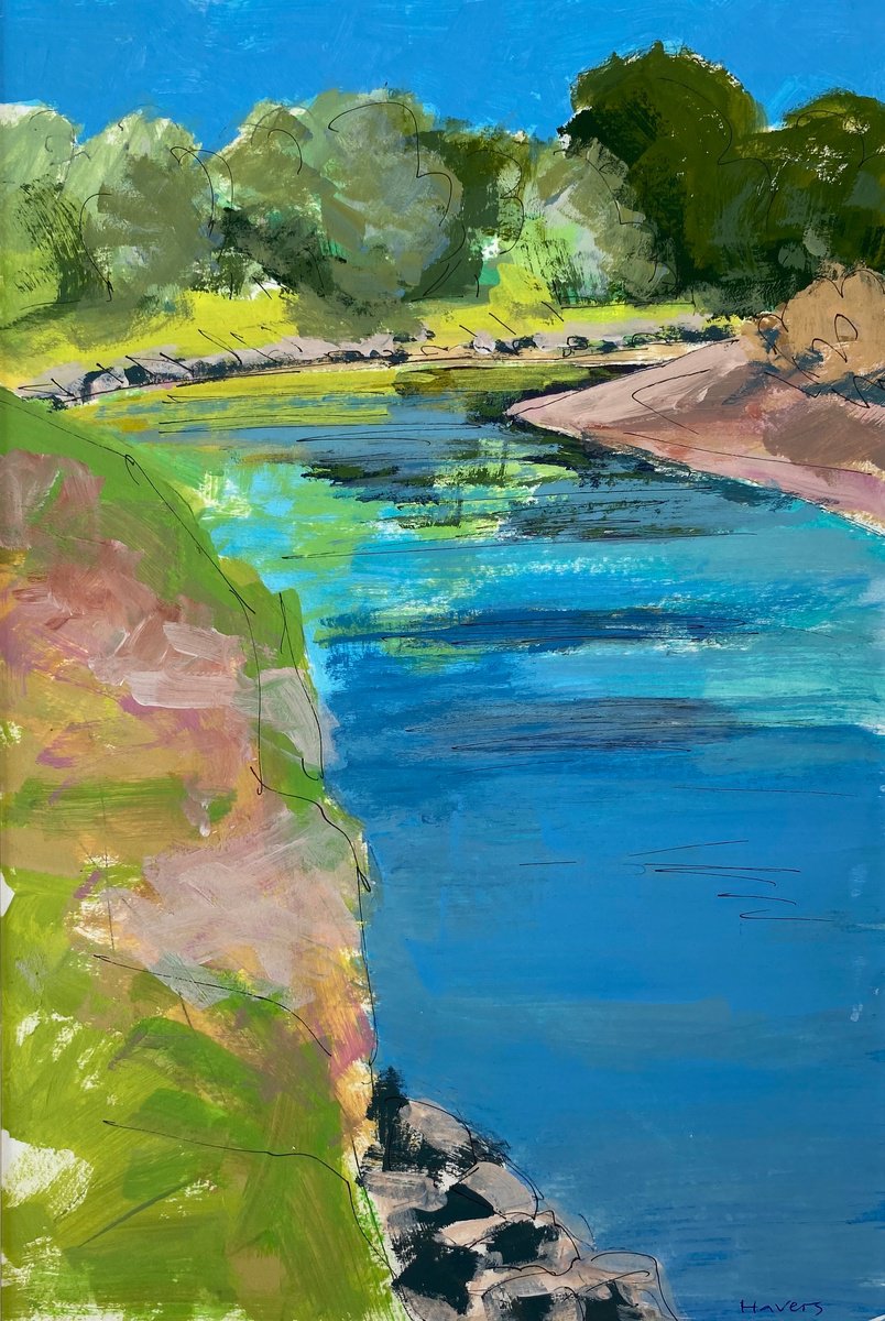 Salmon River Study by Chrissie Havers