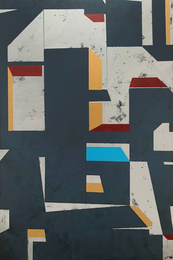 Mason - Large geometric abstract artwork
