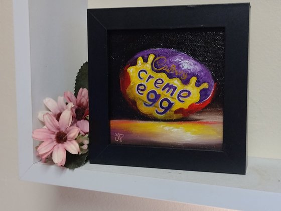 Little Cadbury Creme egg still life