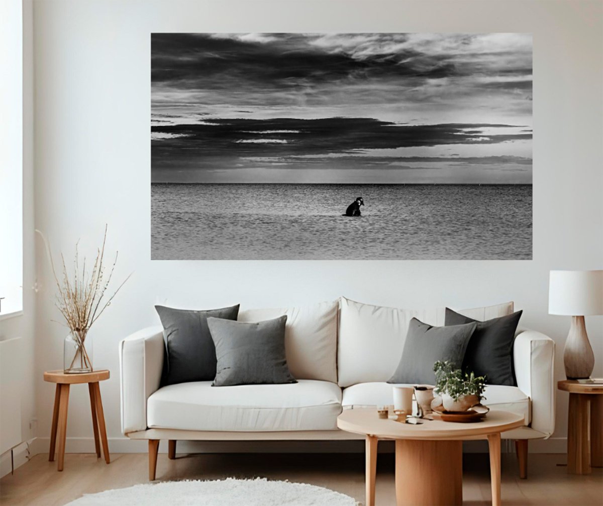 Surrealistic Portrait Photograph By Niccoli? Mario Zorza, 28 X 20", Solitario (2Of7), Original Artwork