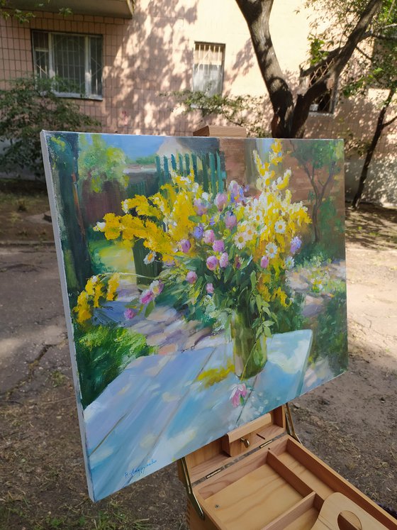 Wildflowers on a table