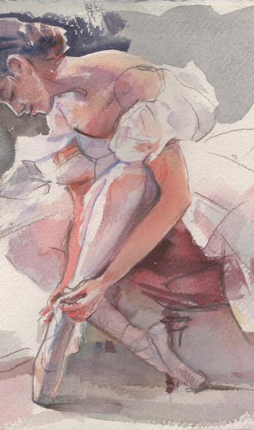 Dreaming of ballet #2 (female ballet dancer) by Irina Bibik-Chkolian
