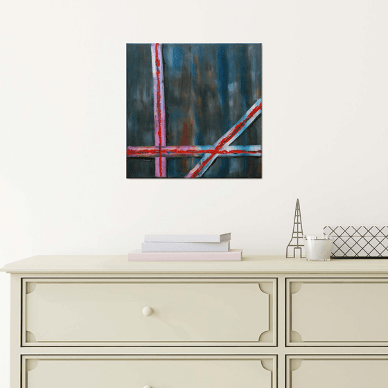 Abstract Painting - No Stars Just Stripes