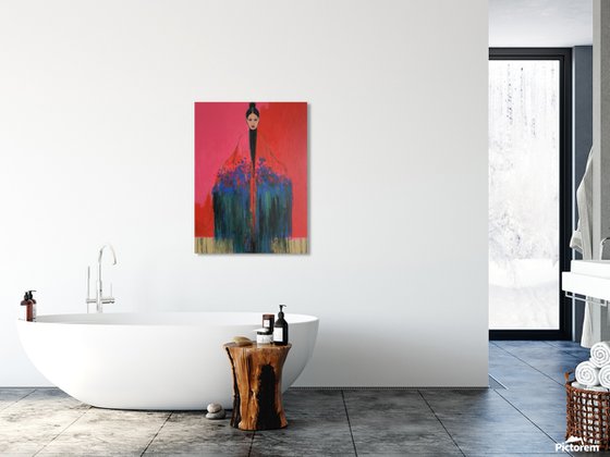 Girl With Flowers — V